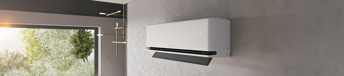 Climatizzatore a risparmio energetico con doppio sistema di scarico dell'aria