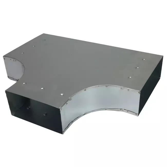 Raccordo a T 90 gradi 300x80 mm - 170x80 mm per canalizzazione