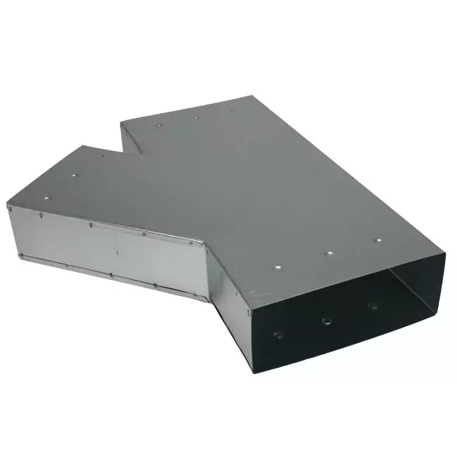 Raccordo a T 45 gradi 220x80 mm - 170x80 mm per canalizzazione