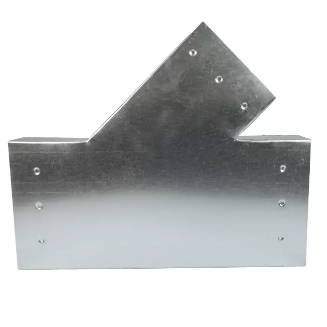 Raccordo a T 45 gradi 220x80 mm - 170x80 mm per canalizzazione