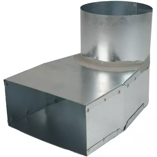 Tubo angolare 170x80 mm con diametro 160 mm per canalizzazione