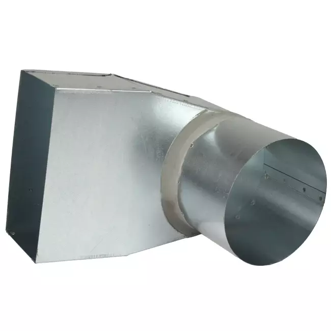 Tubo angolare 170x80 mm con diametro 160 mm per canalizzazione