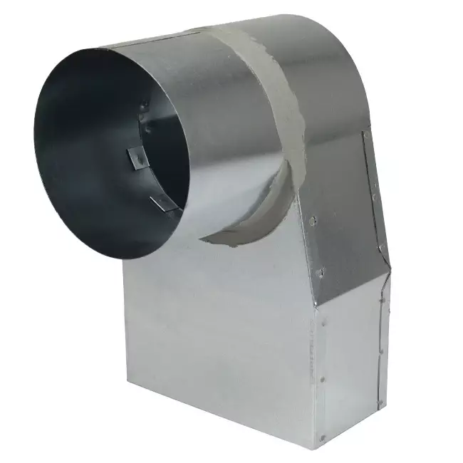 Tubo angolare 170x80 mm con diametro 160 mm per canalizzazione