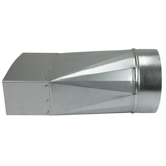 Adattatore 170x80 mm a diametro 150 mm per canalizzazione