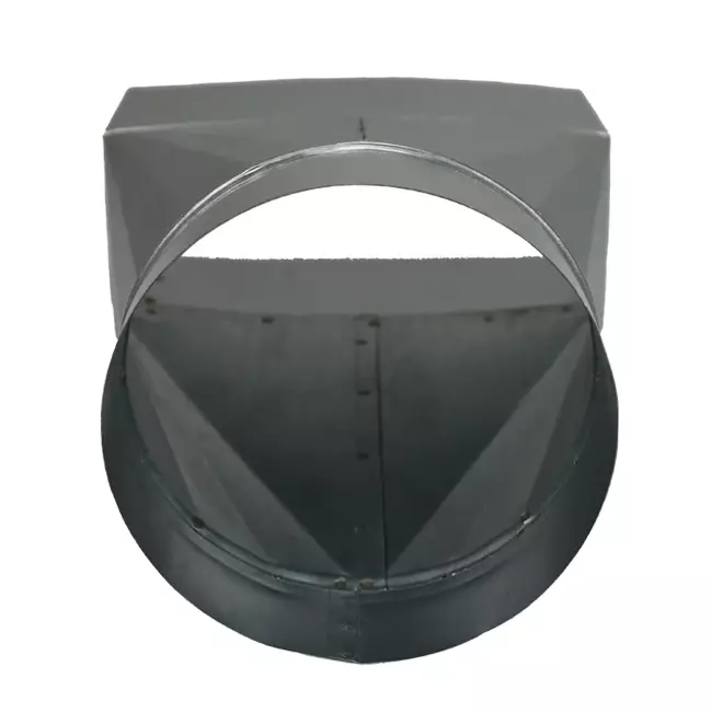 Adattatore 170x80 mm a diametro 150 mm per canalizzazione