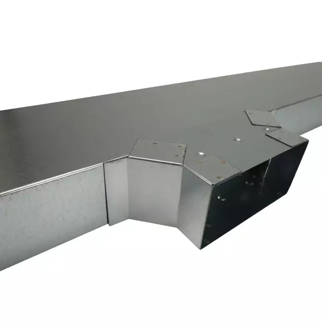Attacco laterale 170x80 mm per canna fumaria