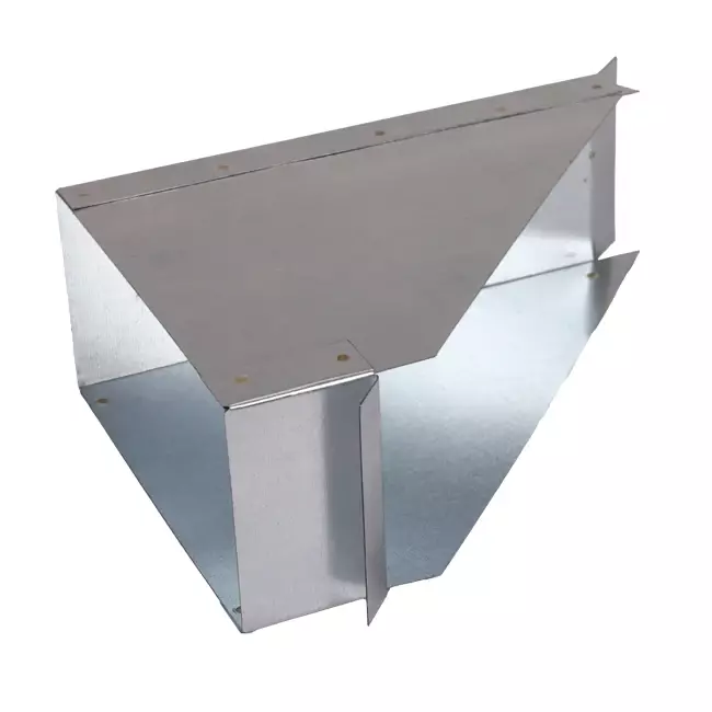 Attacco laterale 170x80 mm 45 gradi per canalizzazione