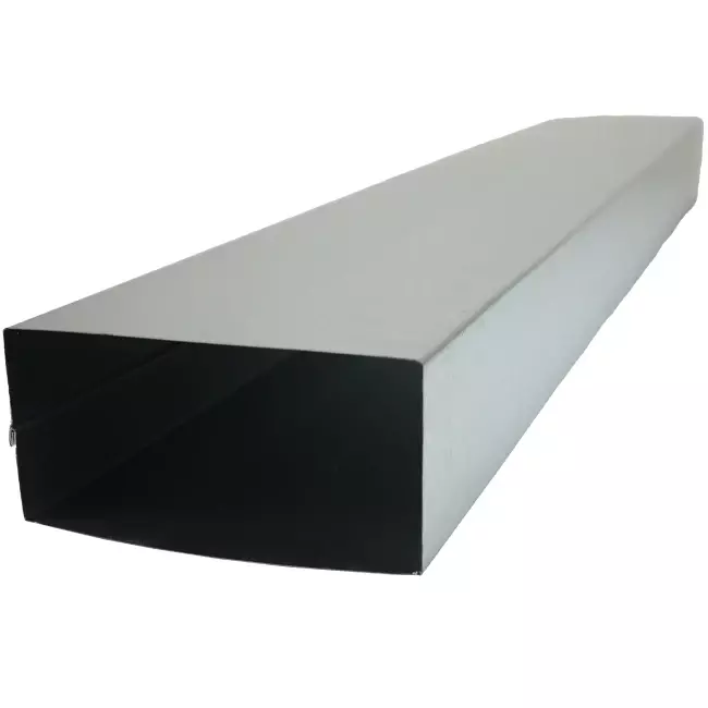 Canale gettato in fusione zincato 170x80 mm per lunghezza 1500 mm