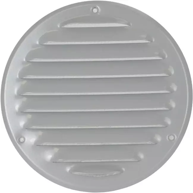 Griglia di aerazione in metallo tonda Ø 125 mm grigia - MR125P - RAL9006