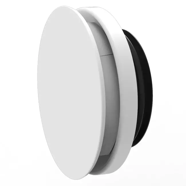 Vent-Axia Uniflexplus RV 100 mm valvola di alimentazione e scarico regolabile - bianco