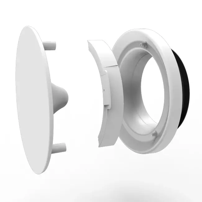 Vent-Axia Uniflexplus RV 100 mm valvola di alimentazione e scarico regolabile - bianco