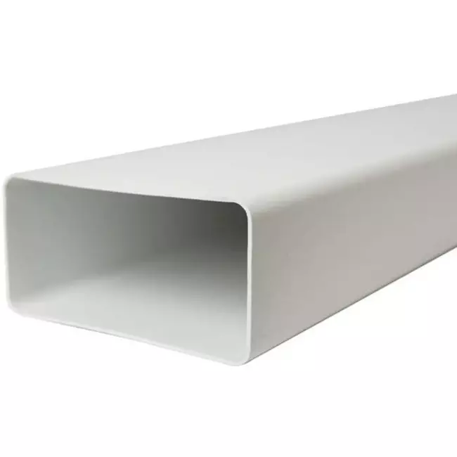 Tubo di ventilazione rettangolare in plastica 110x55 lunghezza= 0,5 metri - K-0.5