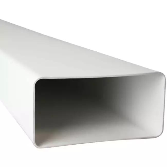Tubo di ventilazione rettangolare in plastica 110x55 lunghezza= 0,5 metri - K-0.5