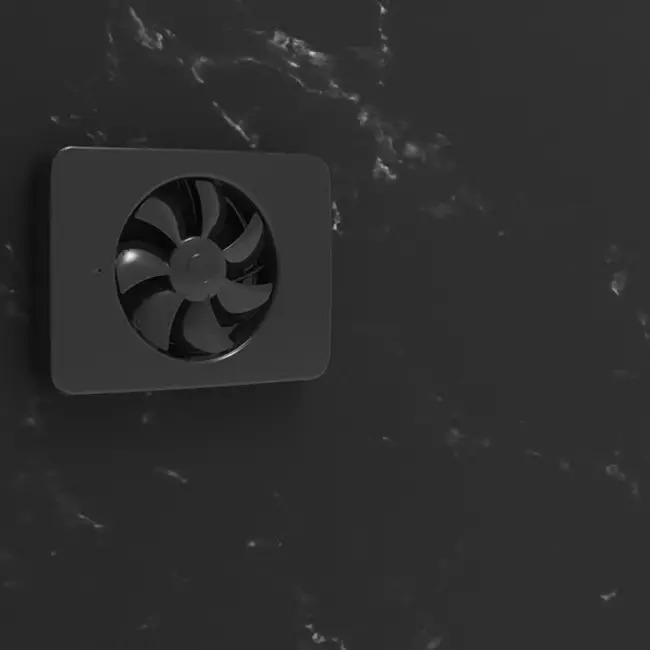 Vent-Axia Lo-Carbon iQ design piatto aspiratore per il bagno NERO Ø100 - 125 mm