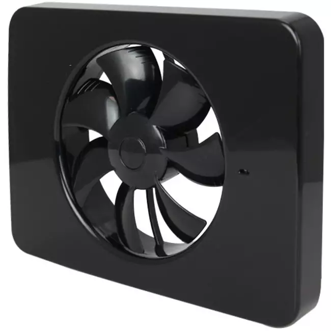 Vent-Axia Lo-Carbon iQ design piatto aspiratore per il bagno NERO Ø100 - 125 mm