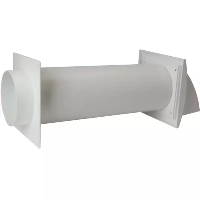 Condotto a muro SPK3 Ø100 mm con valvola di non ritorno