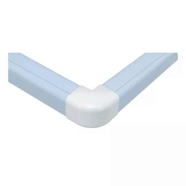 Condotto aria condizionata Climaplus Curva esterna angolare 125 x 75 mm RAL 9010 BIANCO