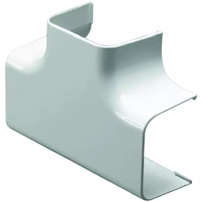 Climaplus canalizzazione aria condizionata Pezzo a T per montaggio canalina 125 x 75 mm RAL 9010 BIANCO