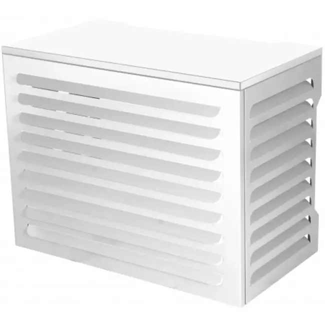 ClimaConnect: involucro per climatizzatore e pompa di calore, modello piccolo, RAL 9010 Bianco