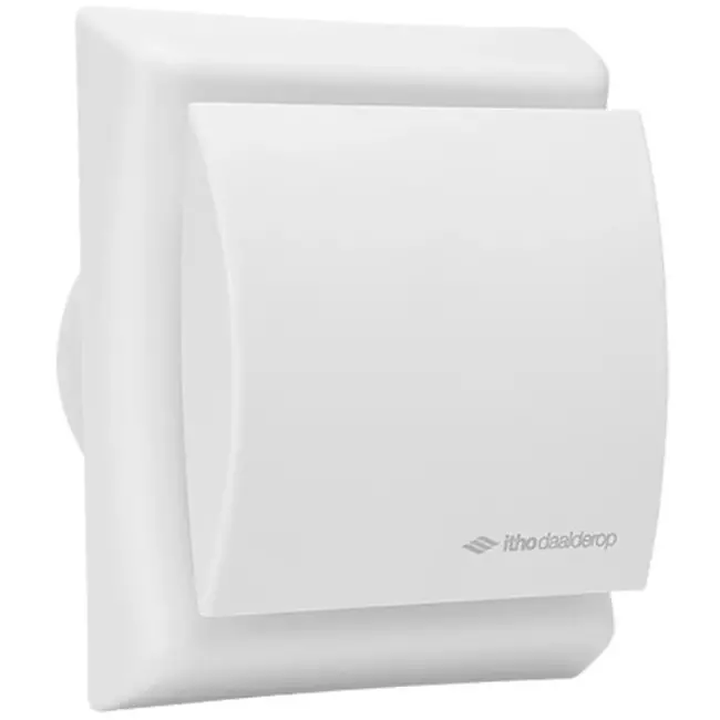 Itho Daalderop aspiratore per il bagno Ø 100 mm- bianco con sensore di umidità BTV-N202 H