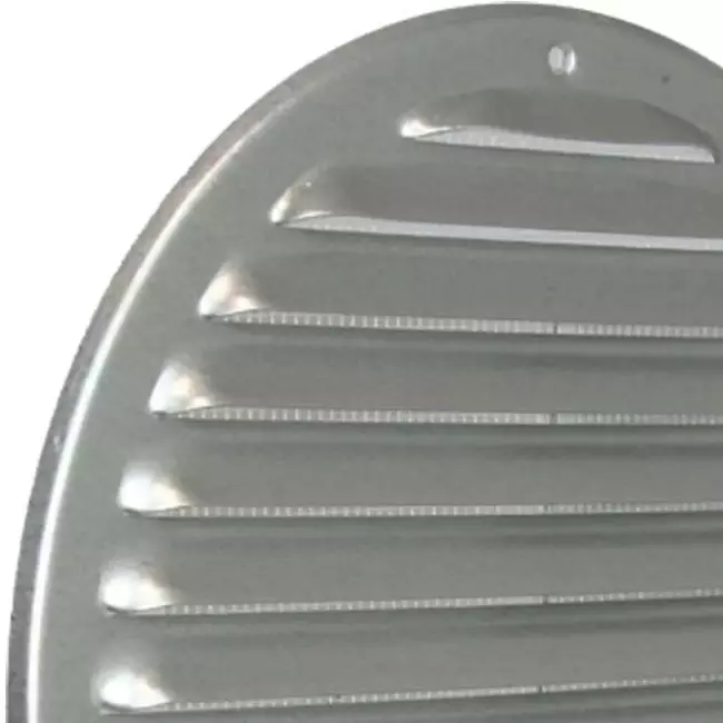 Griglia di aerazione metallica rotonda Ø 200 mm zincata - MR200ZN