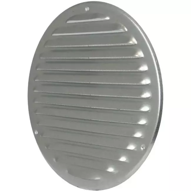 Griglia di aerazione metallica rotonda Ø 125 mm zincata - MR125ZN