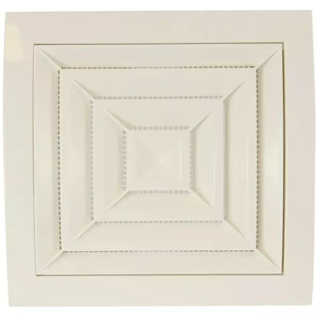 Griglia a soffitto quadrata diametro 150x150: 100 bianca - ND10G