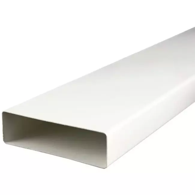 Tubo di ventilazione rettangolare in plastica 220x90 lunghezza= 1,5 metri - K29-1,5