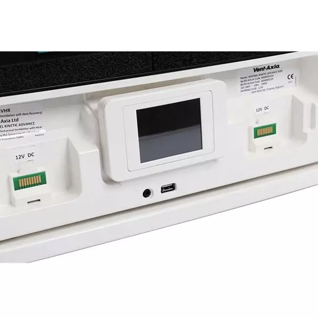 Vent-Axia Sentinel Kinetic Advance 350SX per ventilazione meccanica con recupero di calore, incluso preriscaldatore - sinistra - 350 m³/h