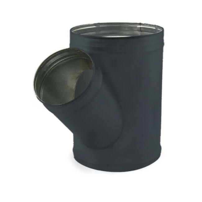 Raccordo a T Ø 160 mm - Ø 100 mm per tubo spiro (45°) - personalizzazione RAL7016