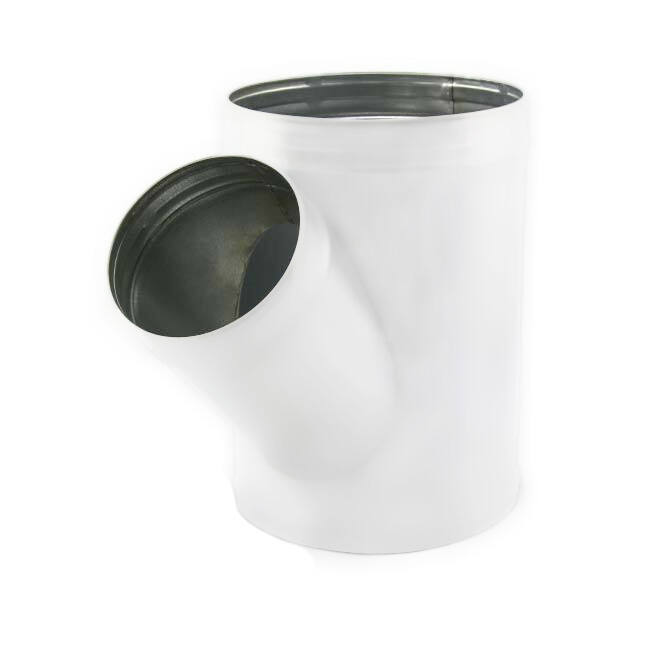 Spiro t-piece 315 mm diametro 315 mm (45 gradi) (zincato sendz.) RAL9010