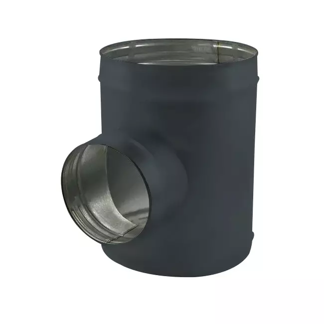 Raccordo a T Ø 150 mm - Ø 150 mm per tubo spiro (90°) - personalizzazione RAL7016