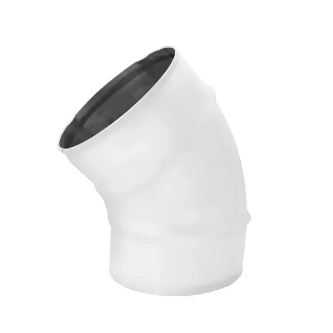 Curva tonda spiro 45° Ø 125 mm per tubo spiro - personalizzazione RAL9010