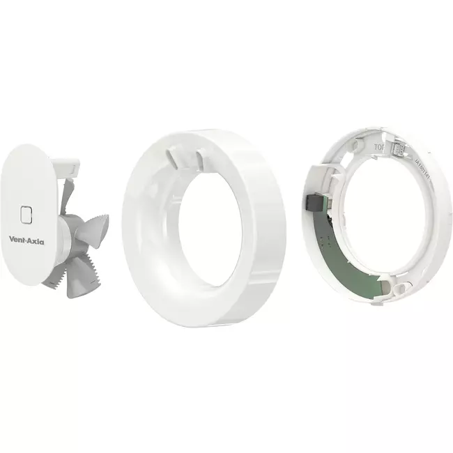 Aspiratore per il bagno svara con sensore di umidità e luce 100-125 mm (controllato dall'app)