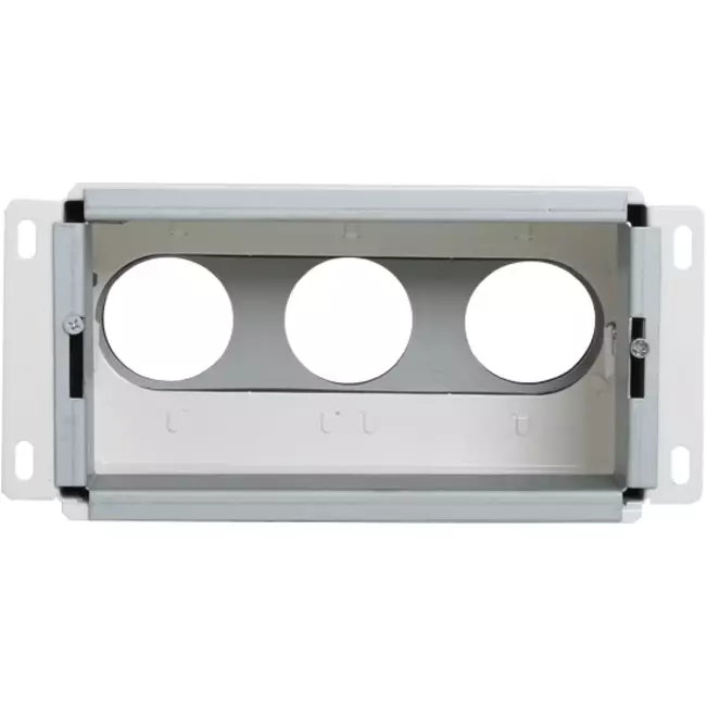 Vent-Axia Uniflexplus contenitore da parete collegamento posteriore isolato 3 x Ø69 mm per tubo rettangolare zincato 200 x 100 mm