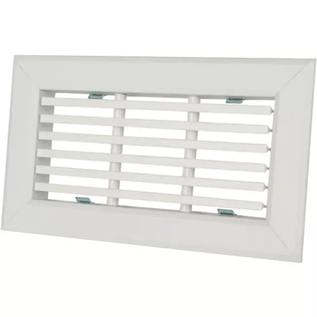 Vent-Axia Uniflexplus griglia con lamelle fisse 200x100 per alloggiamento collegamenti per parete