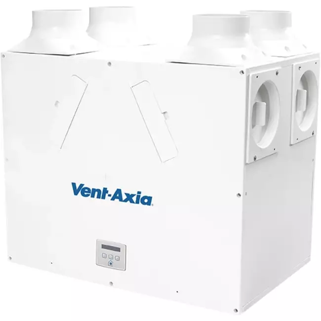 Vent-Axia Lo-Carbon Sentinel Kinetic per ventilazione meccanica con recupero di calore B Plus R destra 390 m³/h