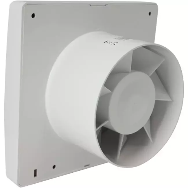 Aspiratore per il bagno Ø 100 mm bianco con sportello di chiusura automatico e timer - versione lusso X100ZHT