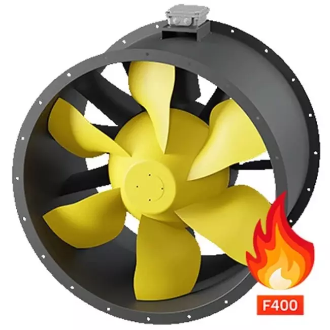 Ventilatore assiale rotondo Ø900 mm - 49365 m³/h - AL 900 D4 F4 02