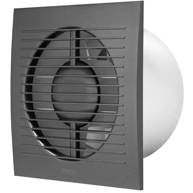 Aspiratore per il bagno Ø 100 mm antracite con timer e sensore di umidità - Standard EE100HTA