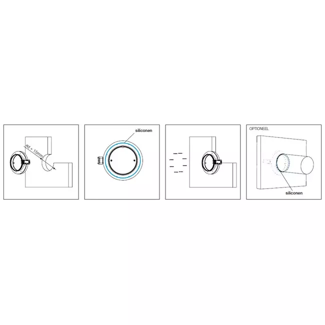 Serranda tagliafuoco rotonda compatta 630 mm servomotore 24V - E-FDC DD M24 D630