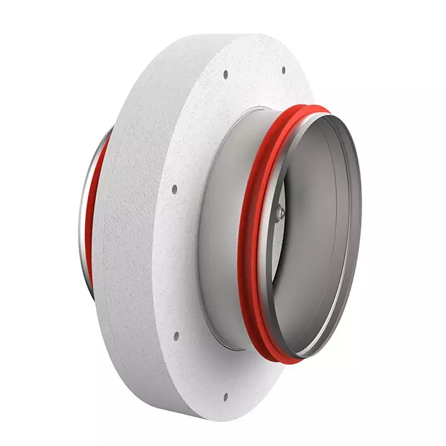 Serranda tagliafuoco rotonda compatta 630 mm servomotore 24V - E-FDC DD M24 D630
