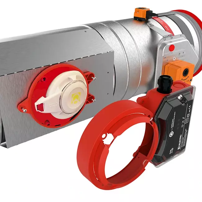Sensore di fumo 24V per serranda tagliafuoco circolare 355 mm - E-FDC A SSA D355 24