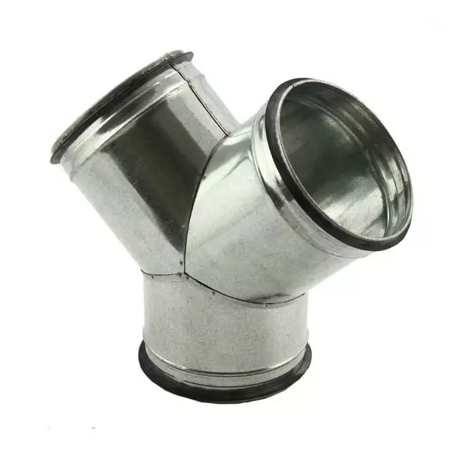 Raccordo a Y 45° Ø 160 mm - 125 mm per tubo spiro