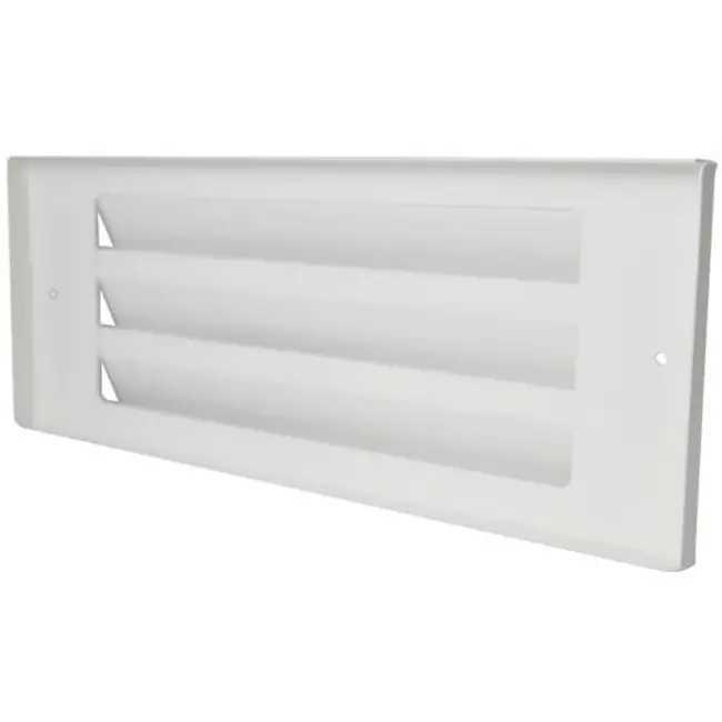 Griglia per parete esterna a superficie 300 mm x 100 mm BIANCA