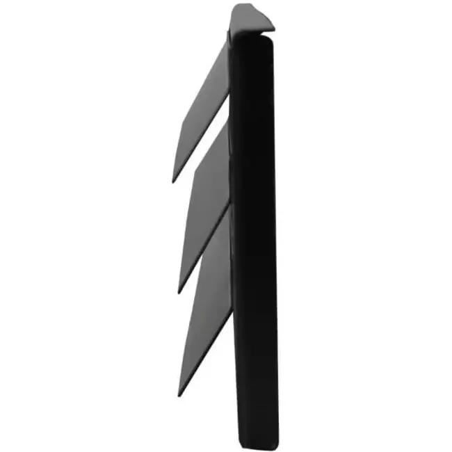 Griglia a parete esterna montata in superficie 300 mm x 100 mm NERO