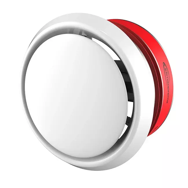 Serranda tagliafuoco circolare 200 mm con valvola di ventilazione - E-BFDC V EI120S D200
