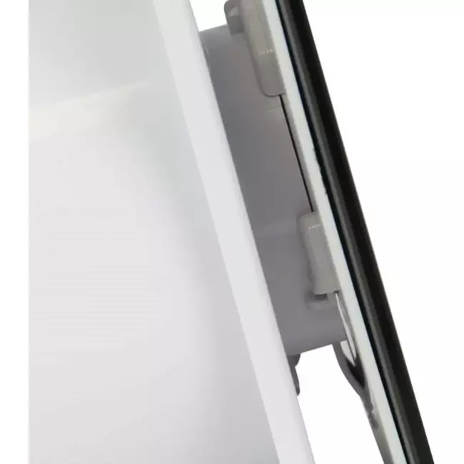 Aspiratore per il bagno Ø 125 mm con timer - pannello frontale di vetro dorato satinato