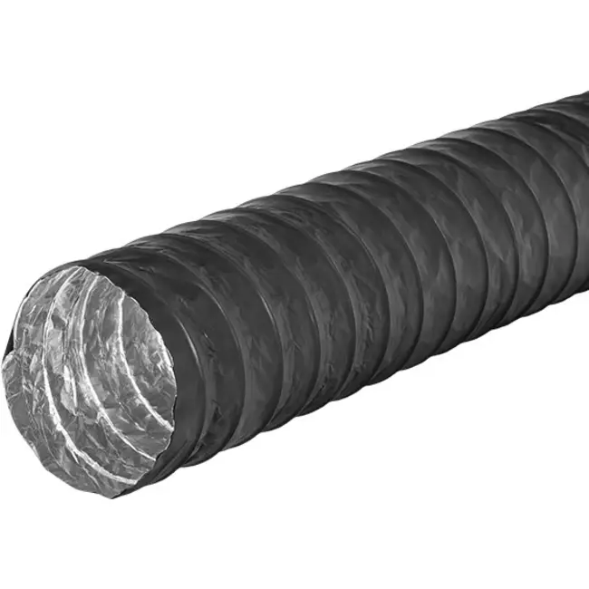 Tubo di ventilazione Combidec in alluminio con strato esterno in poliestere NERO Ø 160 mm (10 metri)