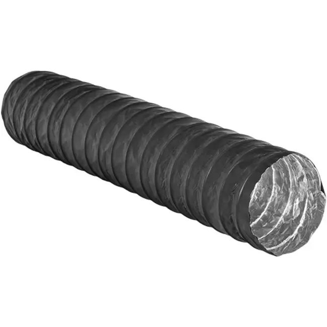 Tubo di ventilazione Combidec in alluminio con strato esterno in poliestere NERO Ø 160 mm (10 metri)
